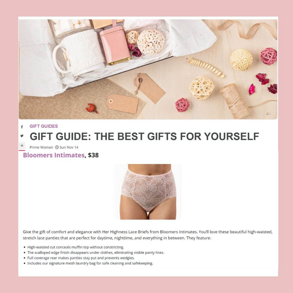 Bloomers Intimates Best Gifts for Yourself Self Care Lace Underwear No Muffin Top No Panty Lines